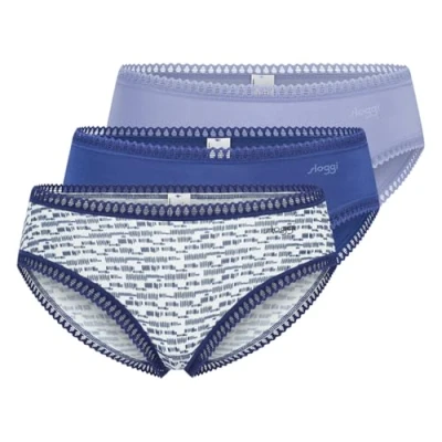 Abbildung von Sloggi Crush Hipster 3 PACK Panties, Damen, Größe: XL, Multiple colours