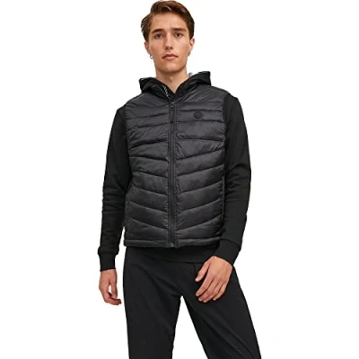Abbildung von Jack &amp; Jones Jjehero Warmer Collar NOOS Weste, Herren, Größe: Small, Black