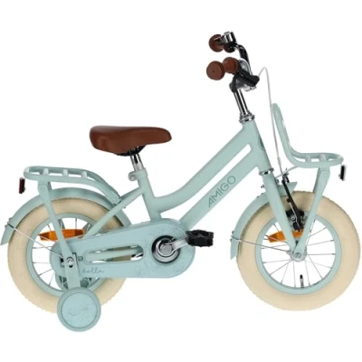 Abbildung von AMIGO Kinderfahrräder Mädchen Bella 12 Zoll 21 cm Rücktrittbremse Grün