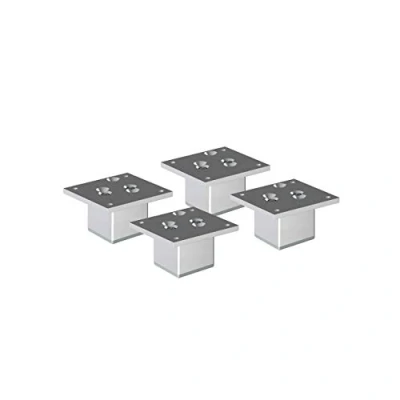 Abbildung von sossai® Möbelfuß Aluminium Möbelfüße, (4 St)