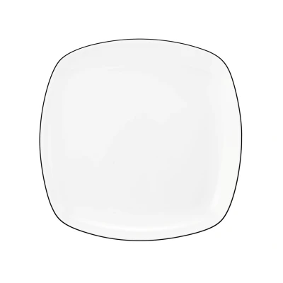 Abbildung von Seltmann Weiden Lido Black Line Brotteller eckig 17,5 cm