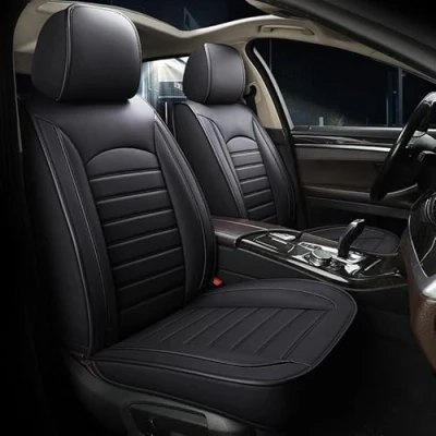 Abbildung von chifeng Universal Kunstleder Autositzbezüge Haltbar, wasserdicht, atmungsaktiv Bezüge Geeignet für 2 Vordersitze BMW 1 Series 3 (2005 2012) 5 2005 2018 X1 X2 X3 2017 X4 X5 X6