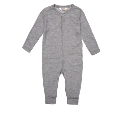 Abbildung von Joha Pyjama für Kinder, Größe: 98/104, Hellgrau meliert