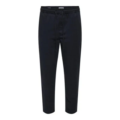 Abbildung von Only &amp; Sons Stoffhose, Herren, Größe: Large, Dark navy