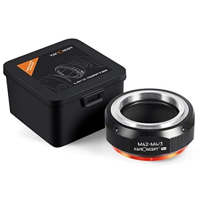 Abbildung von K&amp;F Concept M10125 M42 M4/3 Hochpräziser Adapterring Objektivadapter für Schraubobjektiv an Micro 4/3 (MFT, M4 / 3) Montagekamera, passend Olympus PE, Panasonic Lumix