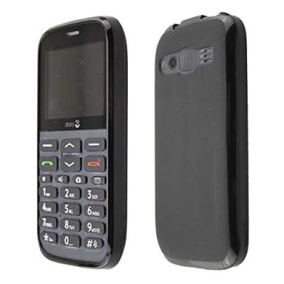 Abbildung von caseroxx TPU Hülle kompatibel mit Doro 1370/1372, Handy Tasche (TPU in schwarz)