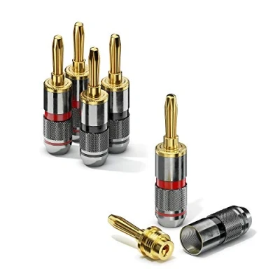 Abbildung von conecto CC50640 Bananenstecker High End Professionell (100% Kupfer) Audio Kabel