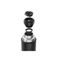 Abbildung von ZWILLING Thermo Isolierflasche, Integrierte Tasse, Thermokanne, Doppelwandisolierung, 1 L, Höhe: 28, cm, Schwarz, small