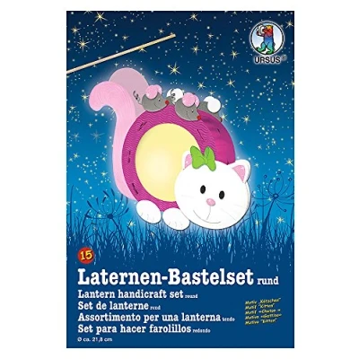 Abbildung von URSUS Papierlaterne Laternen Bastelset 15 Kätzchen