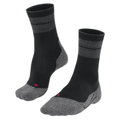 Abbildung von FALKE Damen Wandersocken TK Stabilizing W So Wolle Funktionsmaterial antiblasen dick 1 Paar, Schwarz Black 3003, 39 40