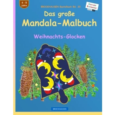Abbildung von BROCKHAUSEN Bastelbuch Bd. 20: Das große Mandala Malbuch (sw): Weihnachts Glocken