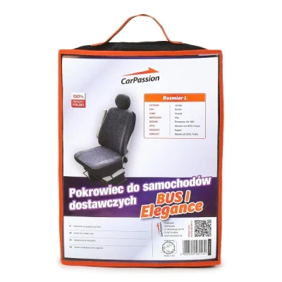 Abbildung von CARPASSION BUS I Elegance 30112 Sitzschonbezug Graphit Polyester vorne OPEL: Vivaro A Combi, B Kastenwagen, Combi