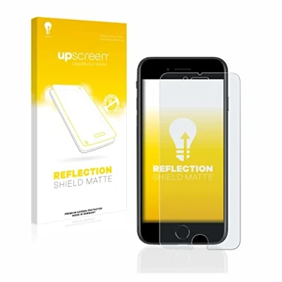 Abbildung von upscreen Entspiegelungs Schutzfolie für Apple iPhone SE 2 / 3 Displayschutz Folie Matt [Anti Reflex, Anti Fingerprint]