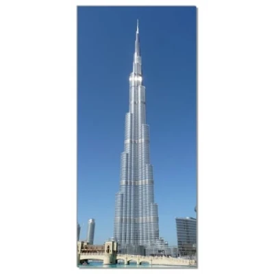 Abbildung von Wallario Selbstklebende Türtapete Wolkenkratzer in Dubai Türposter 93 x 205 cm Abwischbar, rückstandsfrei zu entfernen
