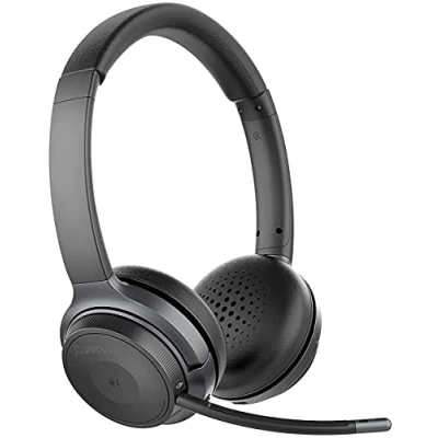 Abbildung von Callstel Gaming Headset: Profi Stereo Headset mit Bluetooth 5, 18 Std. Akku, 30 m Reichweite (Kopfhörer kabellos, Bluetooth, Handy Kopfhörer Freisprecheinrichtung)