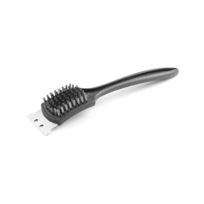 Abbildung von HENDI Grillbürste 7 x 31 8,5 cm mit Edelstahlborsten 8 Reihen PP Griff, Grill Drahtbürste