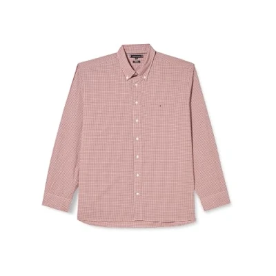Abbildung von Tommy Hilfiger SOFT FLEX Gingham Hemd, Herren, Größe: Small, Dark magma/optic white