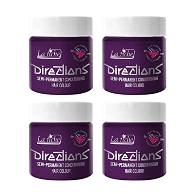 Abbildung von La Riche Directions Semipermanente Haarfarbe 100 ml Dose 4 Packung (Plum)