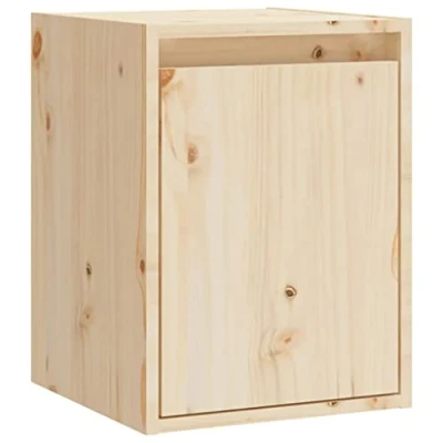 Abbildung von vidaXL Wandschrank Hängeschrank TV Schrank Holzschrank Möbel Regal Aufbewahrung Wohnzimmer Bücherschrank 30x30x40cm Massivholz Kiefer