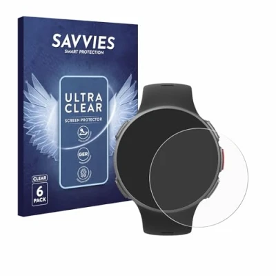 Abbildung von Savvies 6 Stück Schutzfolie für Polar Vantage V/V Titan Displayschutz Folie Ultra Transparent