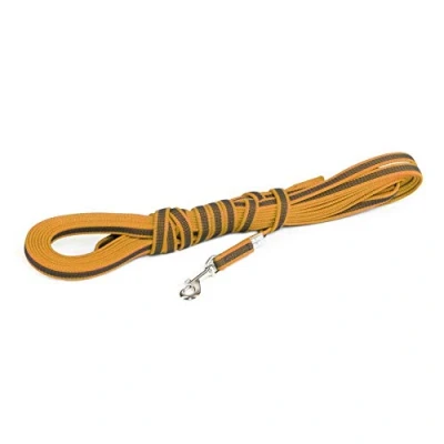 Abbildung von IDC Color &amp; Gray gumierte Leine, 14 mm x 10 m mit Schlaufe, Orange Grau