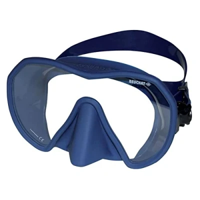 Abbildung von Beuchat Maxlux Tauchmaske S für schmale Gesichtsformen (Farbe: blau)