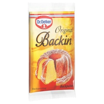 Abbildung von Dr. Oetker Original Backin, 10 x 3er Pack Backpulver, je Tüte 16 g, feines Backtriebmittel zum Kochen und Backen, ideal für Kuchen, Waffeln, Pizza &amp; Co., vegan