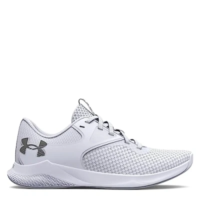 Abbildung von Under Armour Charged Aurora 2 Trainingsschuh, Damen, Größe: 38, White/metallic warm silver Schuhe