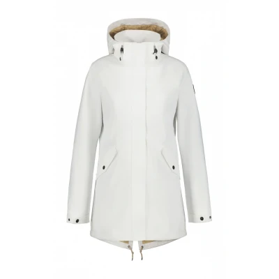 Abbildung von Icepeak Addis Regenjacke / wasserabweisende Jacke, Damen, Größe: 38, Naturweiss