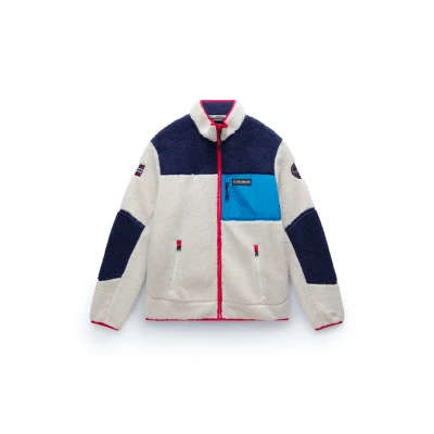Abbildung von Napapijri Yupik Fleecejacke, Herren, Größe: Small, Beige dimity