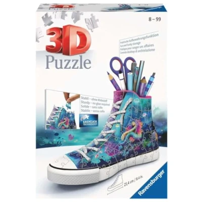Abbildung von Ravensburger 3D Puzzle 108 Teile Sneaker Bezaubernde Meerjungfrauen 11279, Puzzleteile
