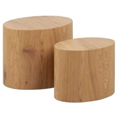 Abbildung von ACTONA GROUP Couchtisch &quot;Mice Anstelltisch, Sofatisch&quot;, Beistelltisch, moderne ovale Form (Set, 2 st). in verschiedenen Farben