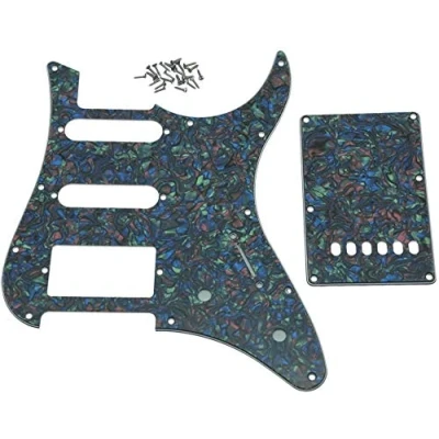 Abbildung von Dopro Gitarren Schlagbrett und Tremolo Abdeckung, HSS, passend für Yamaha Pacifica, Abalone Pearl