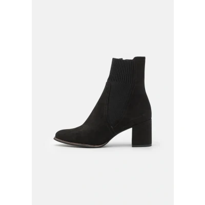Abbildung von MARCO TOZZI Damen Stiefeletten mit Absatz Spitz Elegant, Schwarz (Black), 39 EU