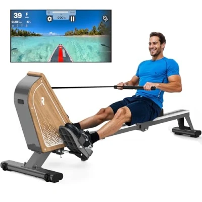 Abbildung von VOWVIT Rudergerät für Zuhause OR3 Kompaktes mit Bluetooth Monitor, 16 Resistance Levels,Vertikale Aufbewahrung