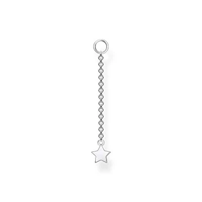 Abbildung von Thomas Sabo Damen Ohrring Anhänger Stern silber, 925 Sterlingsilber