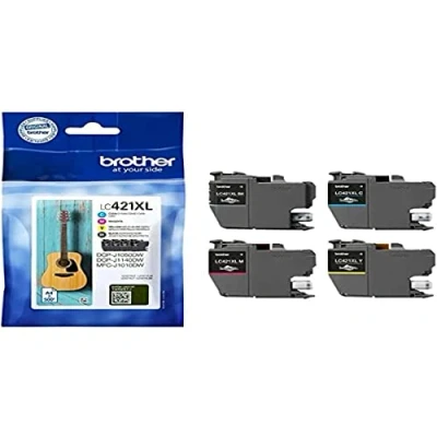 Abbildung von Brother LC 421XLVALDR Tintenpatrone (Packung, 4 tlg)