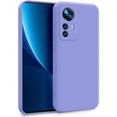 Abbildung von MyGadget Hülle für Xiaomi 12 12x Zweilagige Handyhülle mit Kameraschutz Cover Innenfutter &amp; Silikon außen Flieder