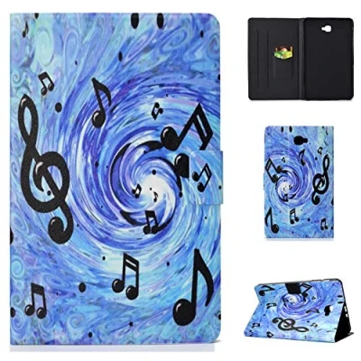 Abbildung von ONETHEFUL hülle Book Cover Etui für Samsung Galaxy Tab A / A6 10.1&quot; 2016 T580 T585 Schutzhülle PU Leder Tablet Tasche Case Huelle mit Ständer Strudel