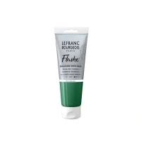Abbildung von Lefranc Bourgeois 300497 Flashe Acrylfarbe &amp; Vinylfarbe, hochpigmentiert, elastisch, lichtecht, alterungsbeständig, matt, für den Innen Außenbereich, 80ml Tube Englischgrün