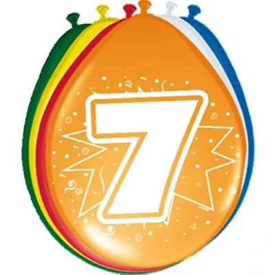 Abbildung von Ballons 7 Jahre 8 Stücke
