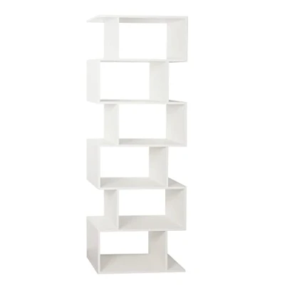 Abbildung von RICOO Regal 192 x 70 25 cm, Standregal weiß matt WM070 WM Spannplatte aus Holz, Bücherregal Wandregal klein, Regale &amp; Ablagen, schmales Regal, Büro Bücherregale, kleines Büroregal