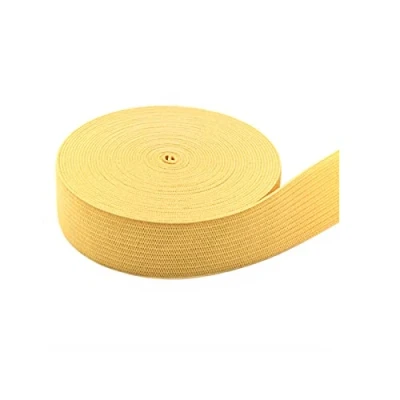 Abbildung von Simpleelove Buntes Nähen Gummiband, 5M Langes 25mm Breites Elastische Bänder (Gelb)