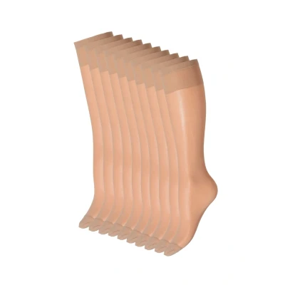Abbildung von Cotton Prime® Feinkniestrümpfe (10 Paar) seidenmatte Optik