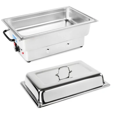 Abbildung von Royal Catering Speisenwärmer Chafing Dish 1600 W GN 1/1 Behälter 100 mm 13L