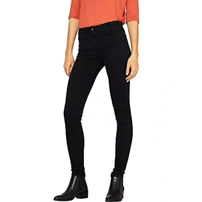 Abbildung von edc by ESPRIT Damen 999Cc1B815 Hose, Schwarz (Black 001), W32/L34(Herstellergröße: 32/34)