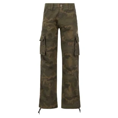 Abbildung von ALPHA INDUSTRIES Herren Jet Pant Camo Hose, 239 Olivgrün Camouflage, 33W