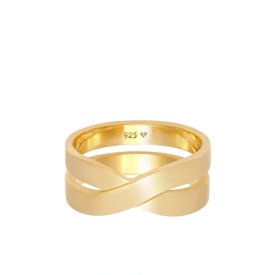 Abbildung von Kuzzoi Crossover LOOK Ring goldcoloured, Herren, Größe: 62, Gold coloured
