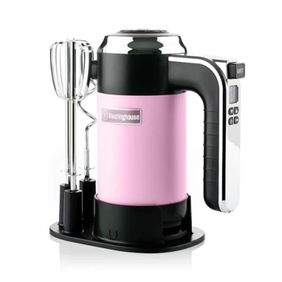 Abbildung von Westinghouse Handmixer Retro Collections 6 Positionen rosa WKHM250PK