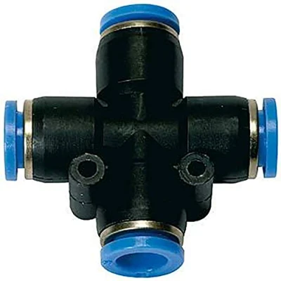 Abbildung von RIEGLER 109863 139.008 X Steckverbindung »Blaue Serie«, für Schlauch Außen Ø 8 mm, 1Stk